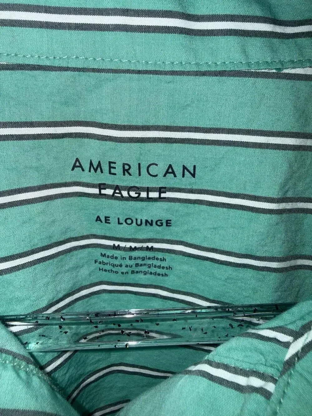 American Eagle AE Lounge Striped Button-Down Shirt and Shorts Set